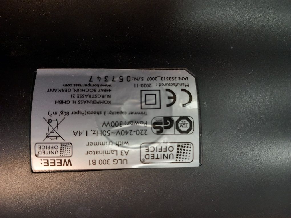 Laminator A3 United Office
