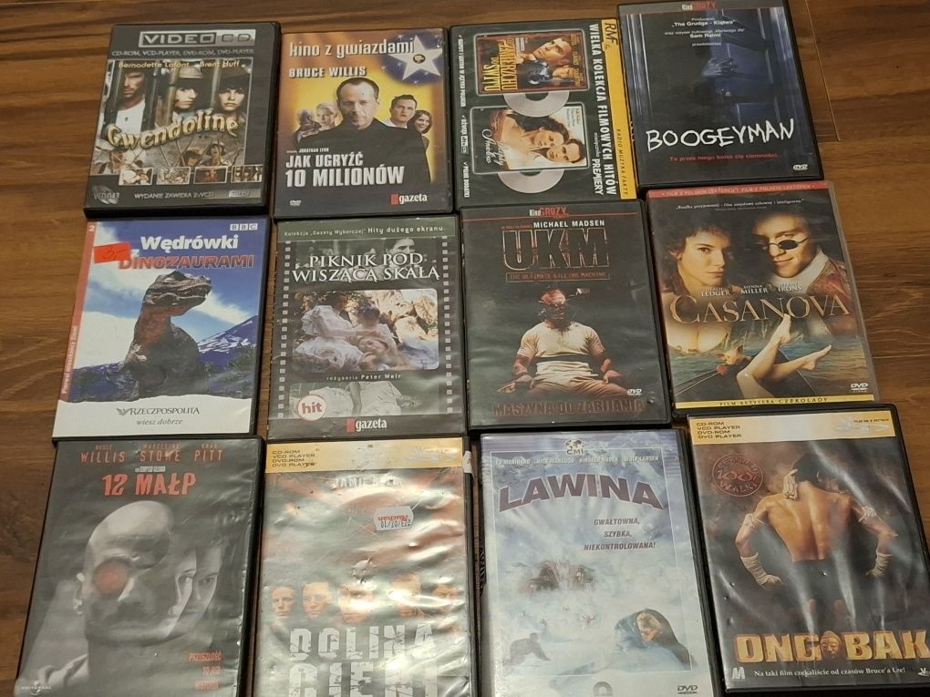 Płyty DVD filmy vcd 77 sztuk zestaw