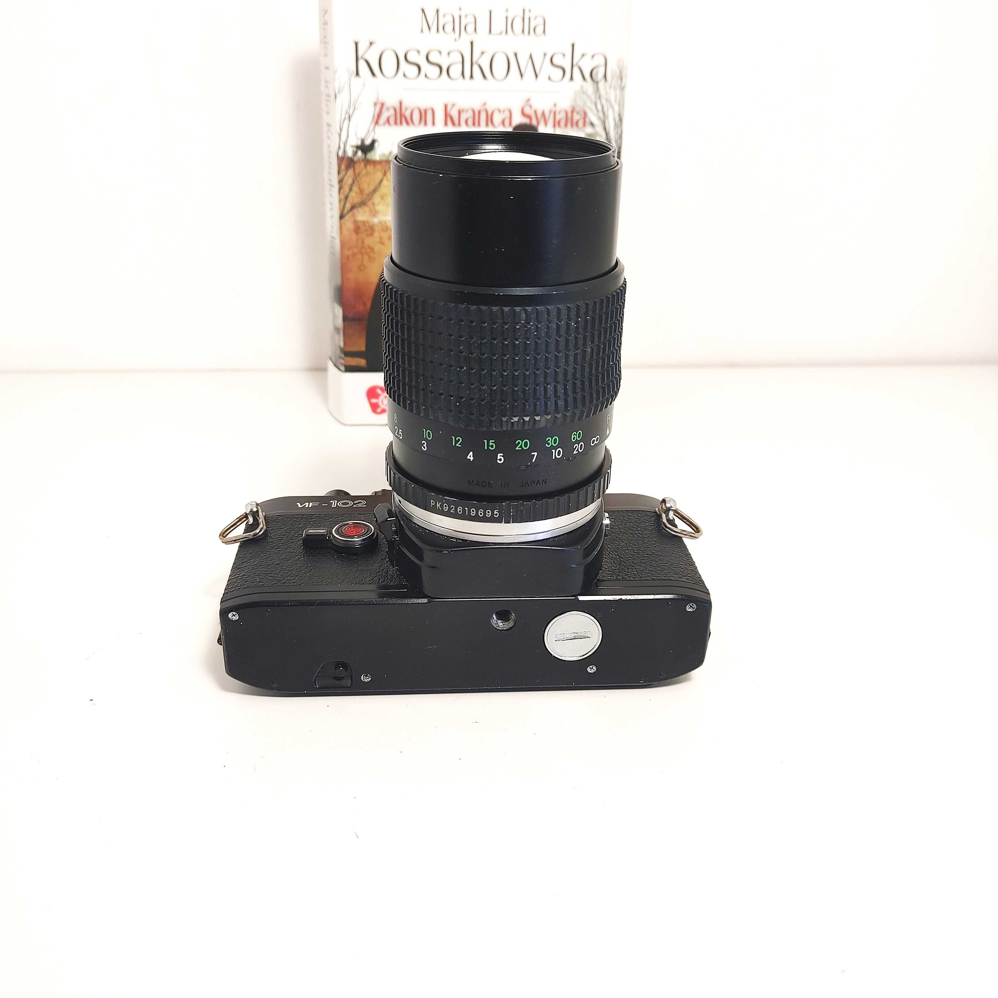 Automatyczna Lustrzanka Analogowa PETRI MF 102 Cosina CT-2 z 135mm 2,8