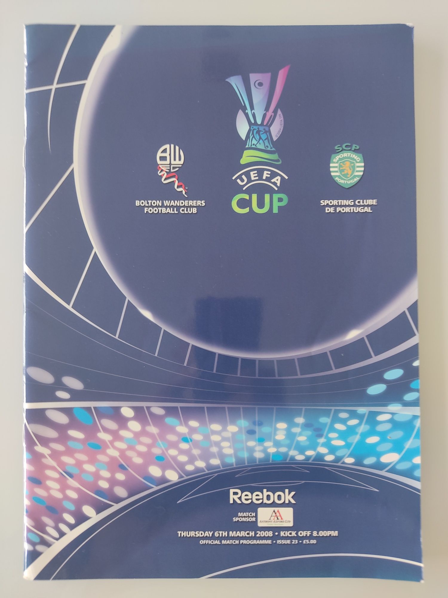 Programa oficial Bolton Sporting UEFA 2007/08