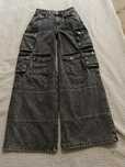 Czarne,szerokie jeansy vintage, baggy