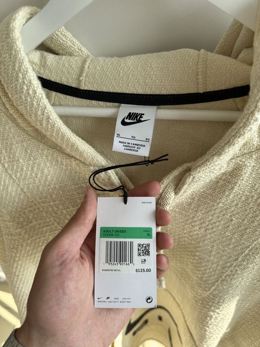 Оригінальне худі Nike x Stussy NRG Pullover Hoodie Natural Fossil