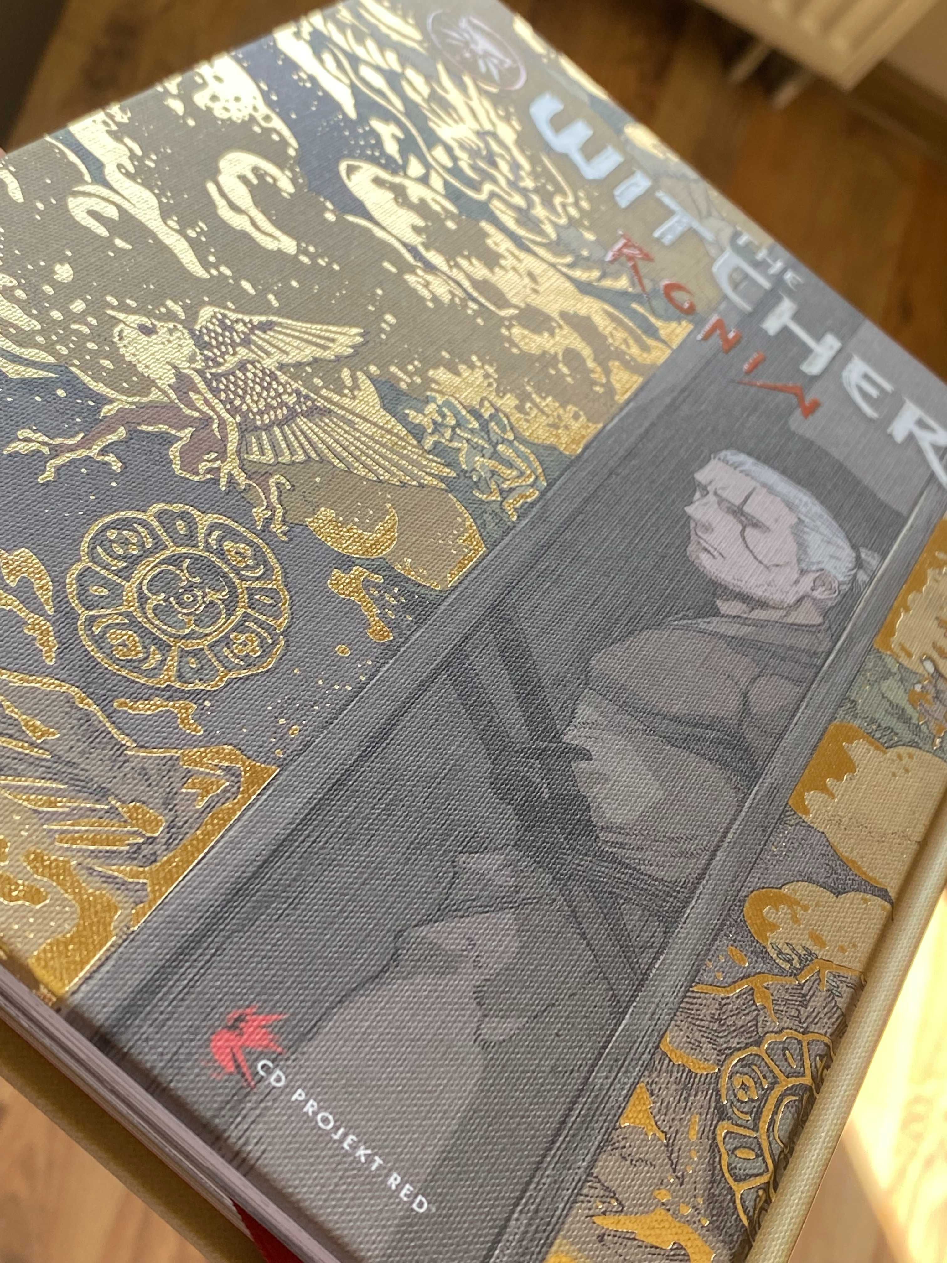 Wiedźmin: WITCHER RONIN Manga, twarda oprawa, pozłacana okładka FOLIA