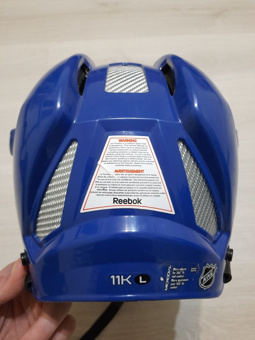 Професійний хокейний шолом Reebok 11k. Розмір L.