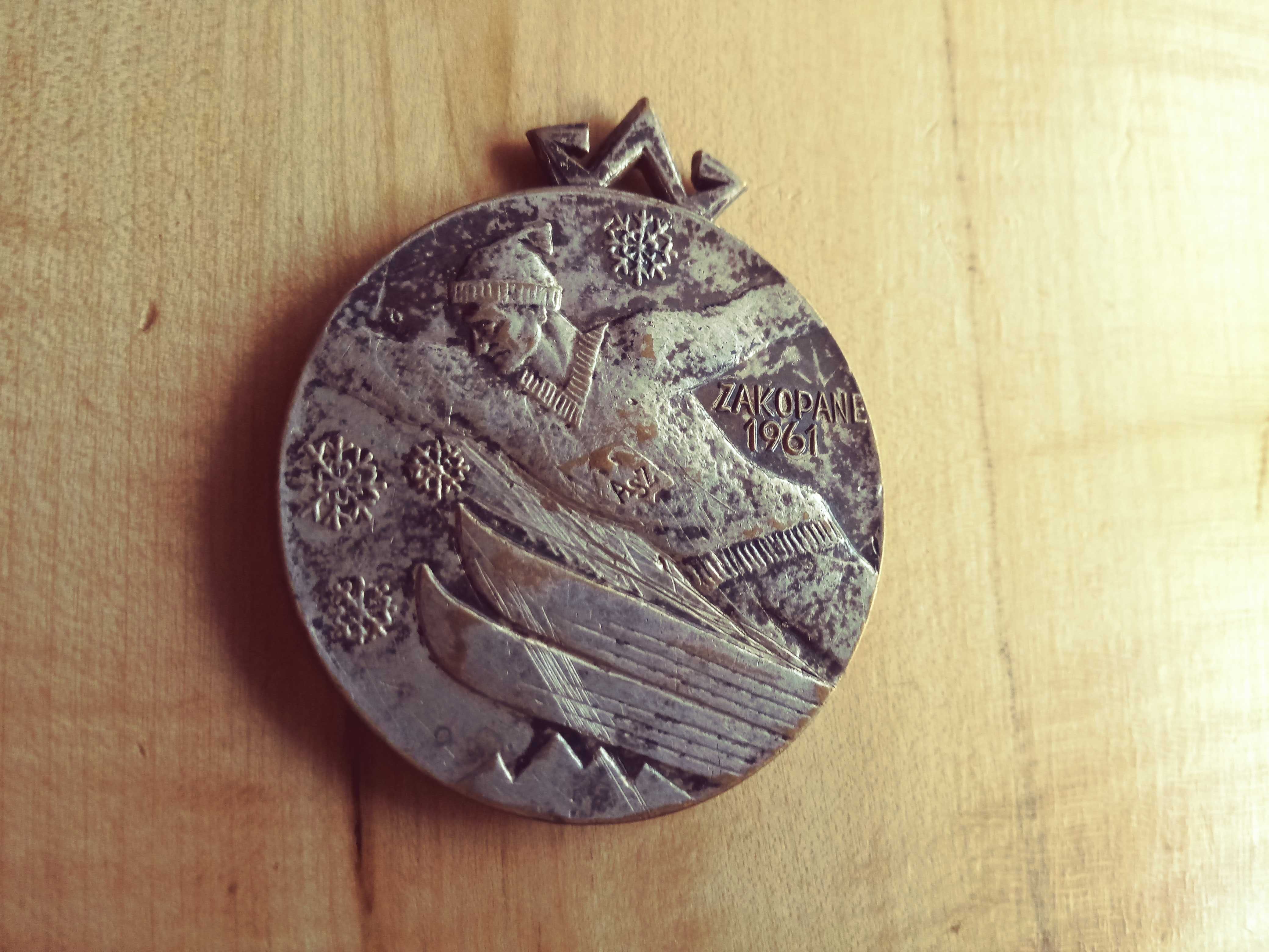 Medal srebrny Zakopane 1961 rok.