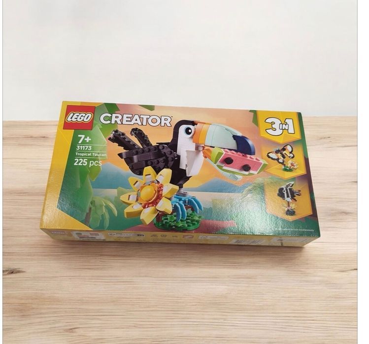 Nowy zestaw LEGO Creator 3 w 1 Dzikie zwierzęta: Tropikalny tukan 3117