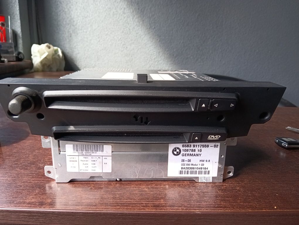 BMW E61 E60 E63 E64 POLSKIE MENU radio CCC duża navi nawigacja DVD CIC