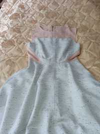 Нарядное платье с вставками