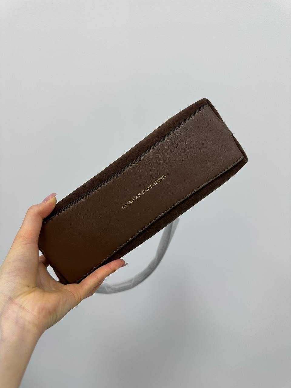 Жіноча сумка Coach Juliet Shoulder Bag Brown Suede / сумочка Коуч