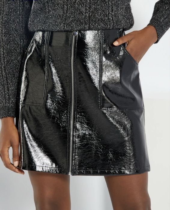 Спідниця з екошкіри М