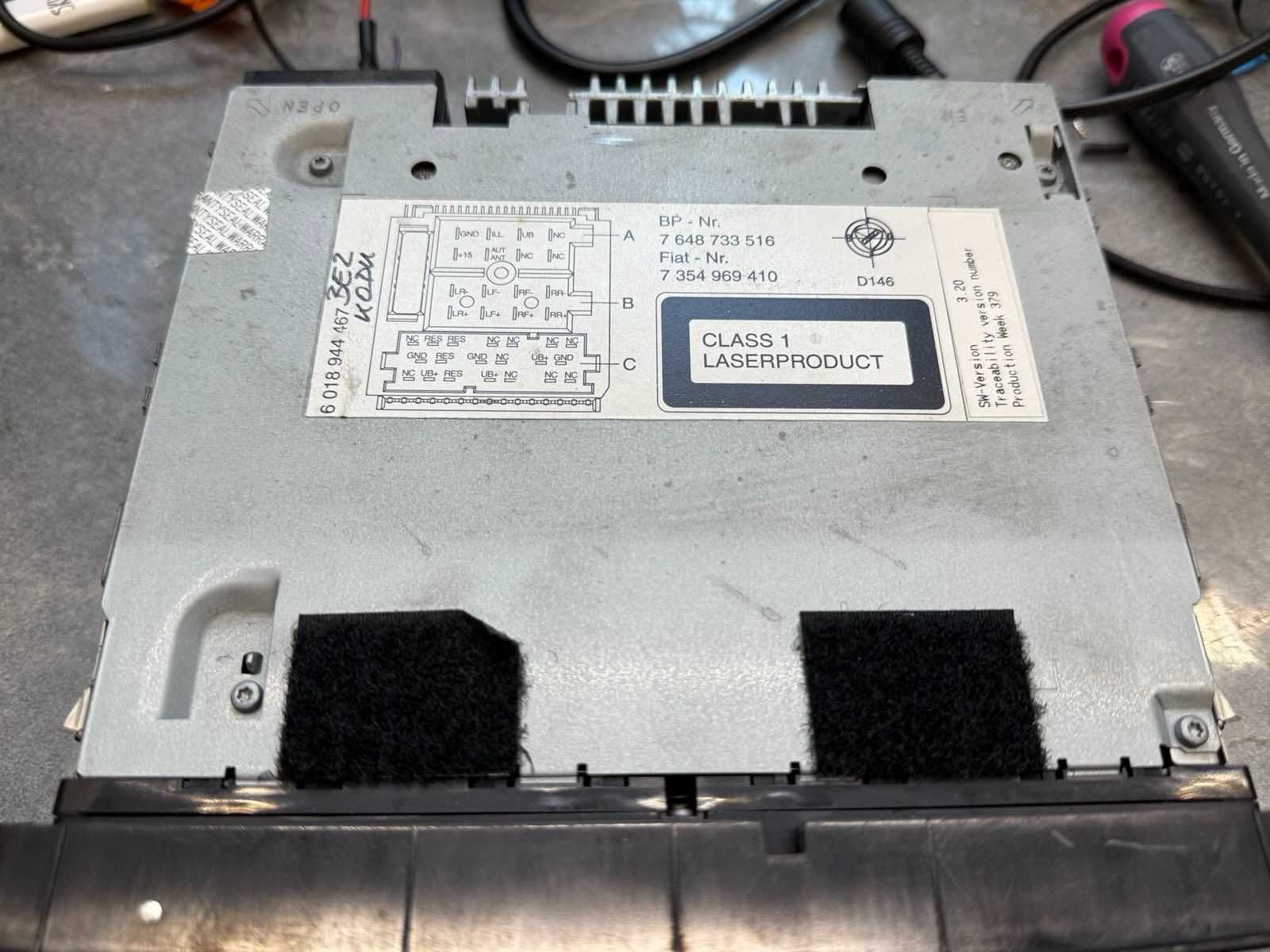 Fabryczne Radio FIAT DOBLO II CD 223 CD Blaupunkt