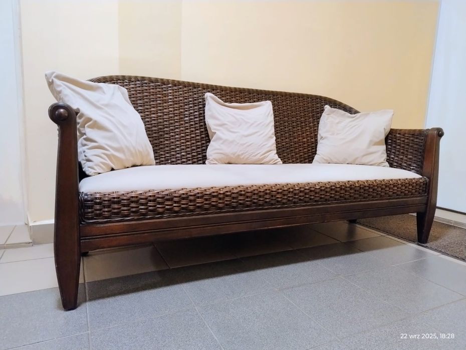 Kanapa rattanowa prawdziwy rattan