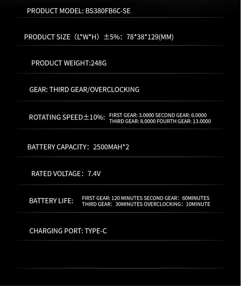 Crossgun turbo fan 130000RPM