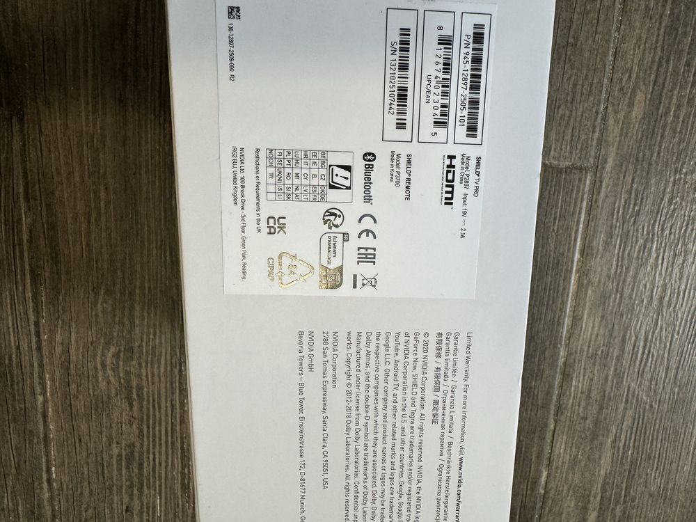 Nvidia Shield TV Pro запакована