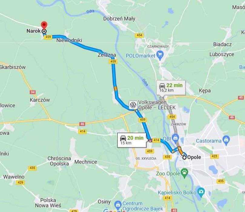 Narok, Opole – Sprzedam działkę 24 ary (możliwy podział na dwie) -MPZP