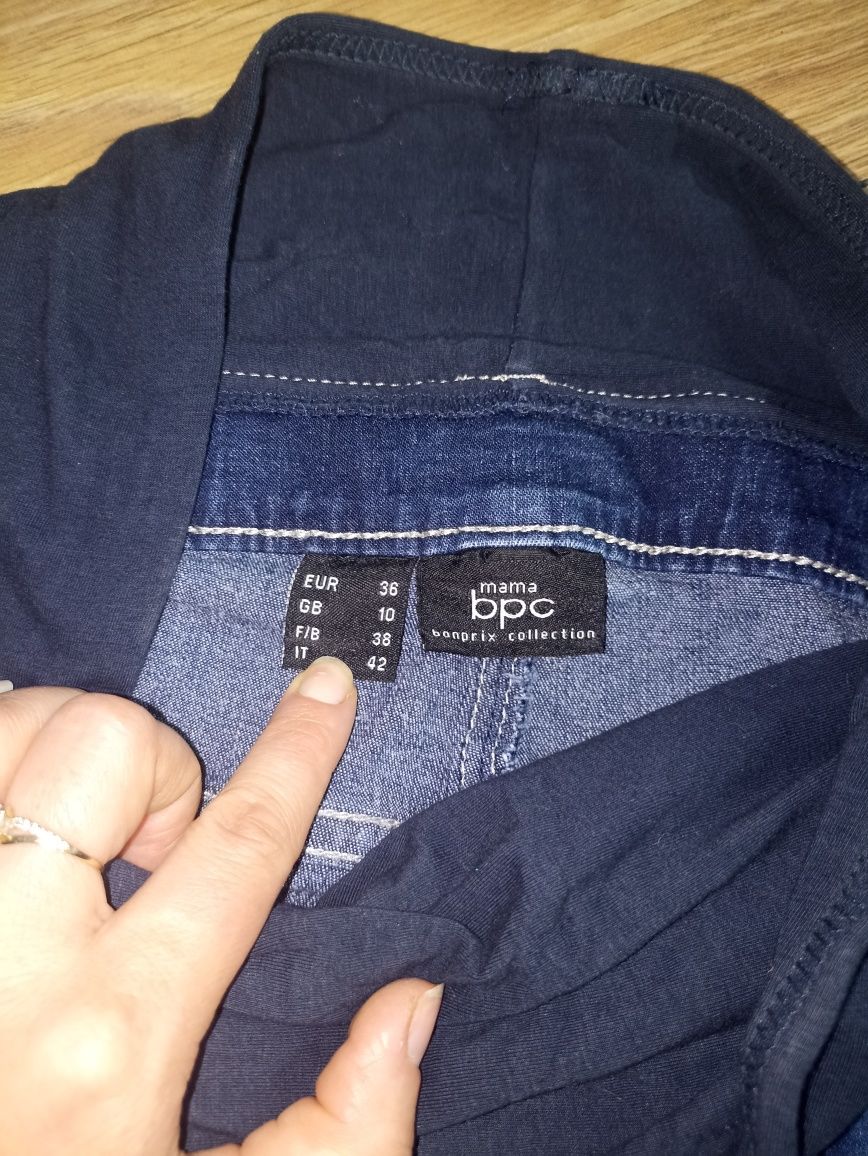 Spodnie jeansy ciążowe 36 Bpc mama