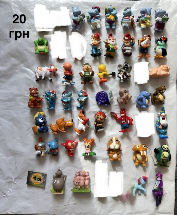 Кіндер фігурки 90х та сучасні