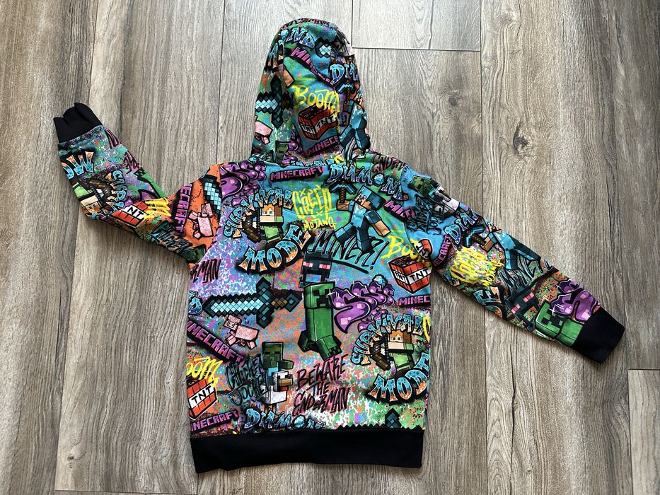 Худі з графіті Minecraft