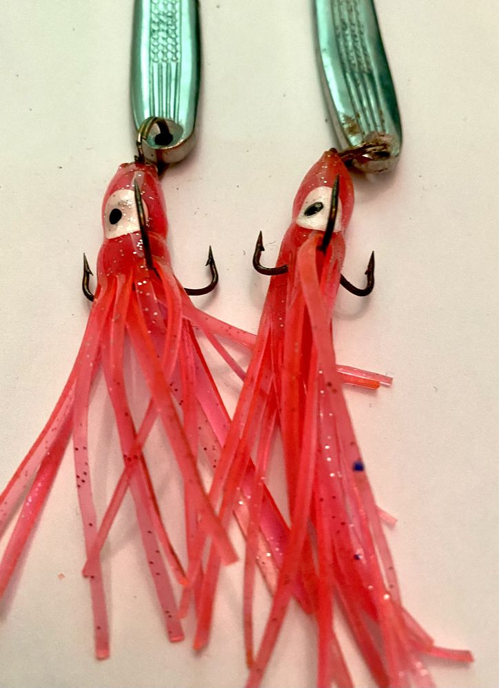 Morskie przynęty na dorsza i łososia – PILKERY, WAHADŁÓWKI, OCTOPUS