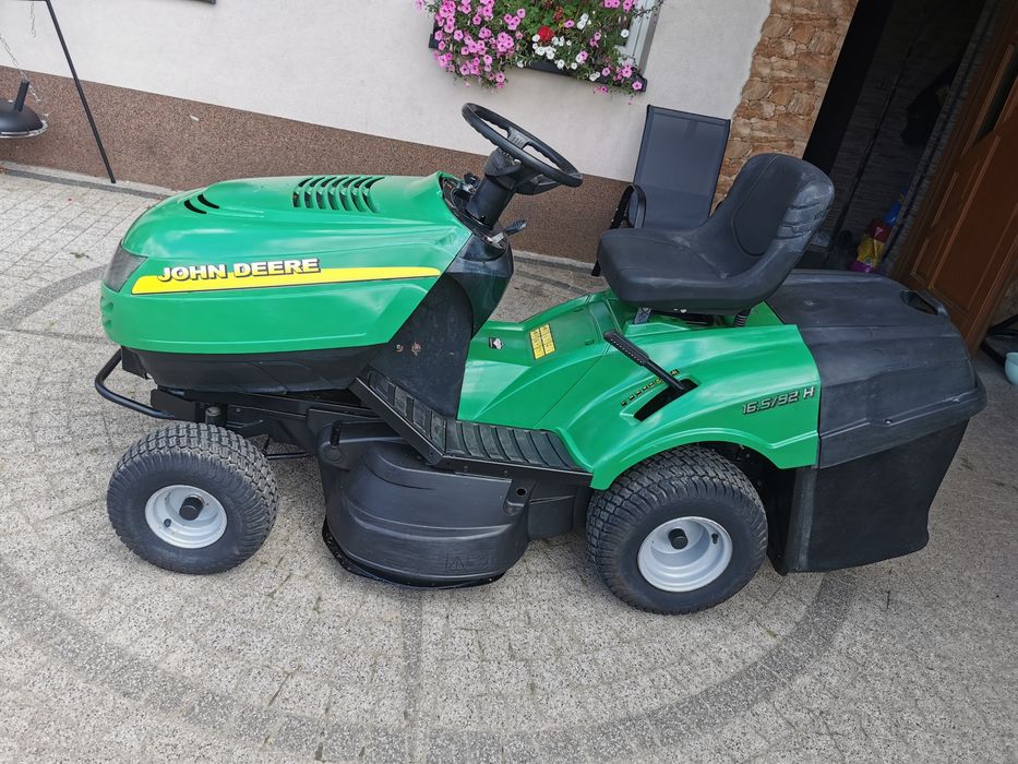 John Deere 16,5 HP Briggs Kosz STAN Faktura Traktorek Kosiarka
