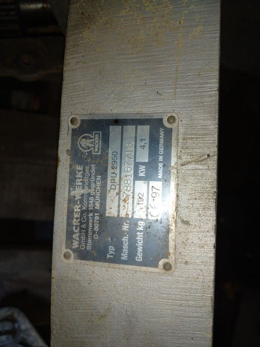 Płyta wibracyjna wacker 200kg