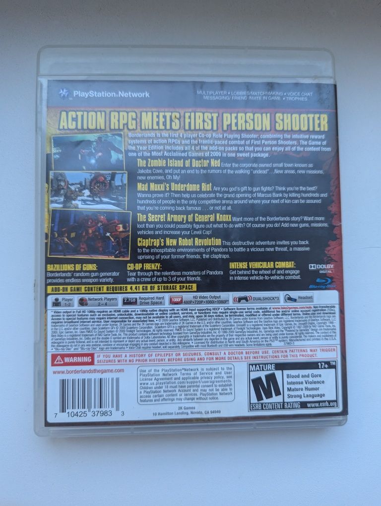 Borderlands Game of the Year Edition ігри игры диски на PS3