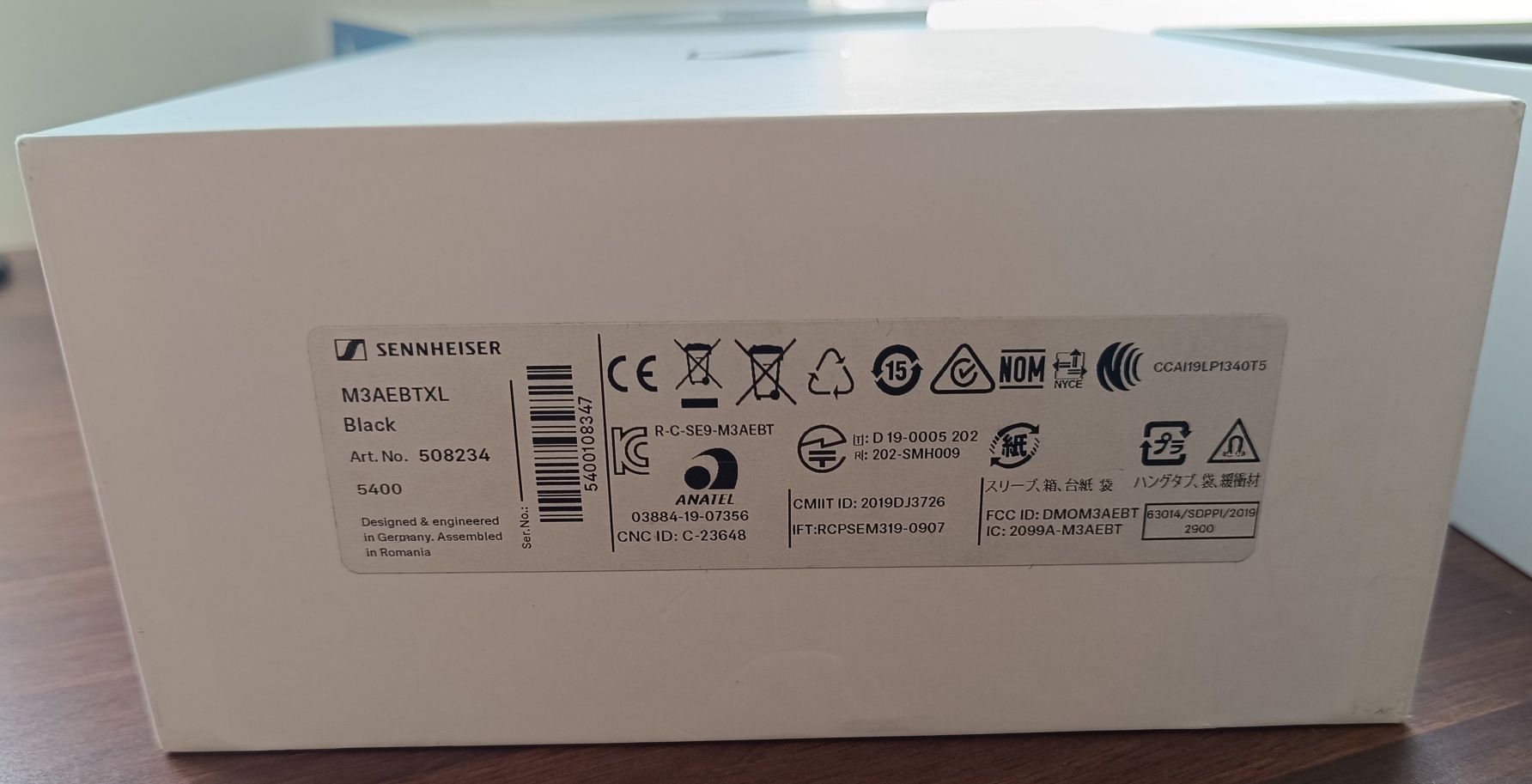 Sennheiser Momentum 3 AEBTXL oryginalne pudełko po słuchawkach