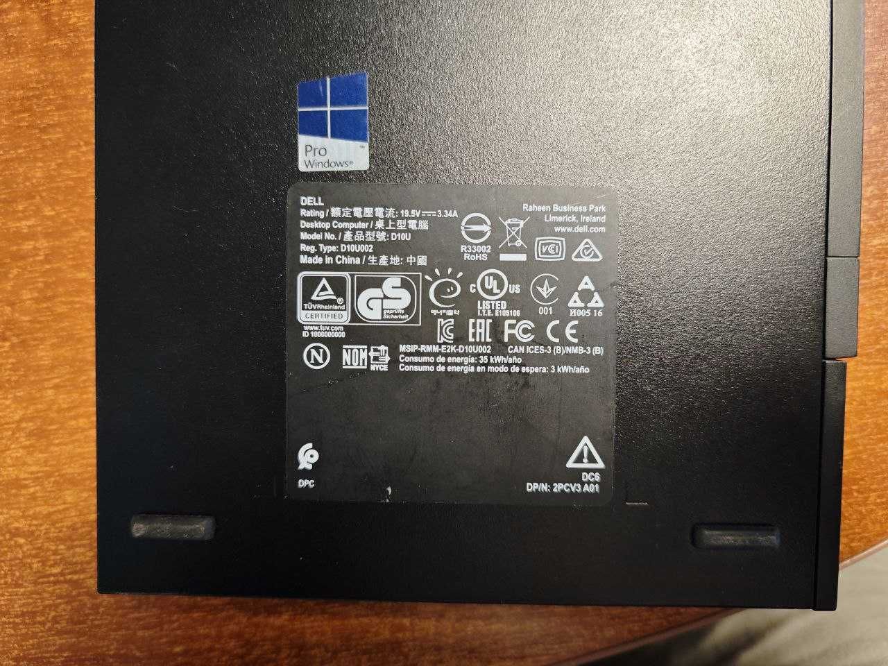 Міні ПК Неттоп Dell OptiPlex 3050 i5-7500T/8Гб/SSD 256Gb/HDMI+DP