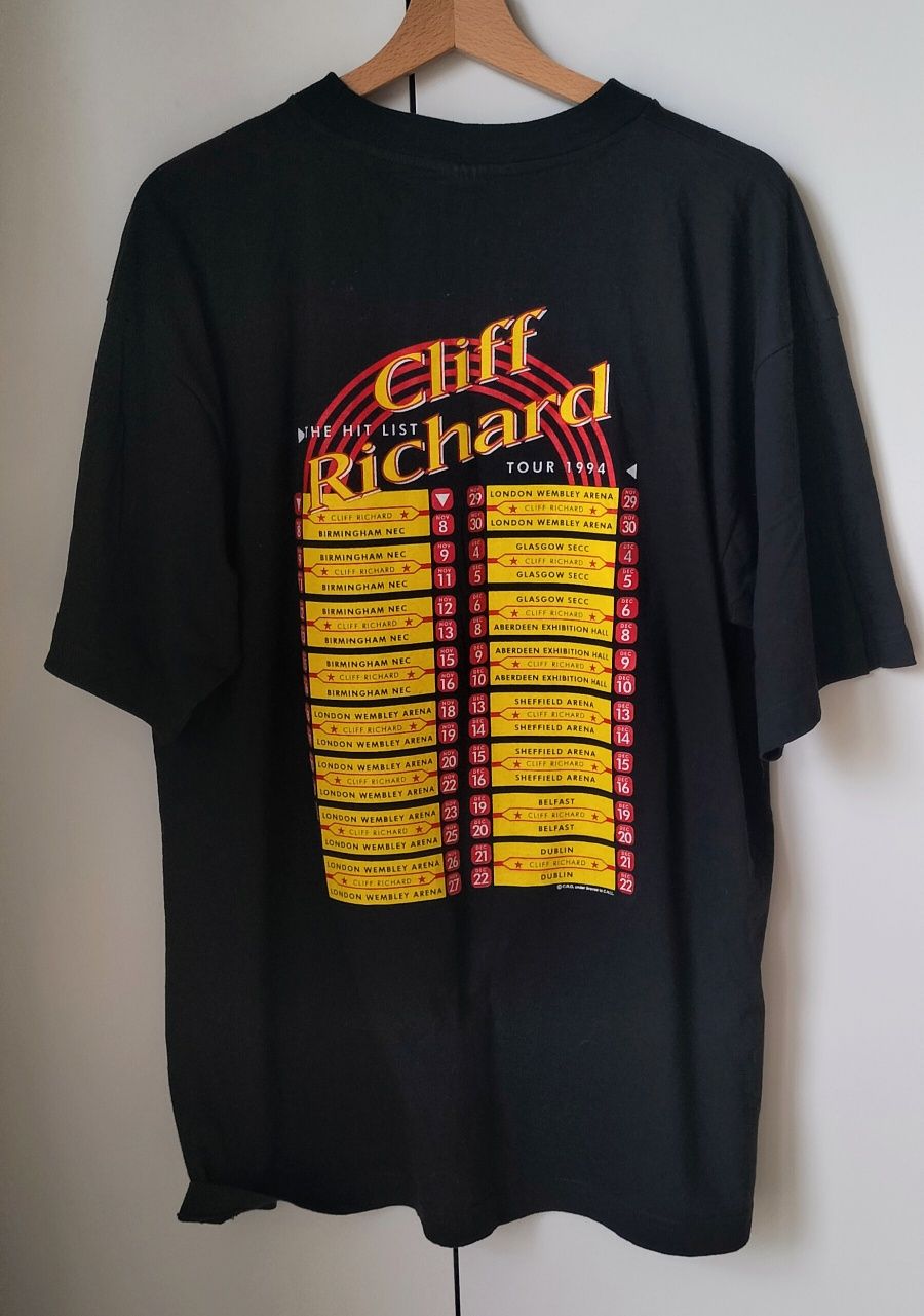 T-shirt Cliff Richard The Hit Tour 1994 XL real vintage koncertowa 90s