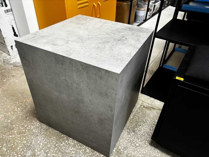 Stolik kawowy pomocniczy o wyglądzie betonu kostka Lesley 45x45x50cm