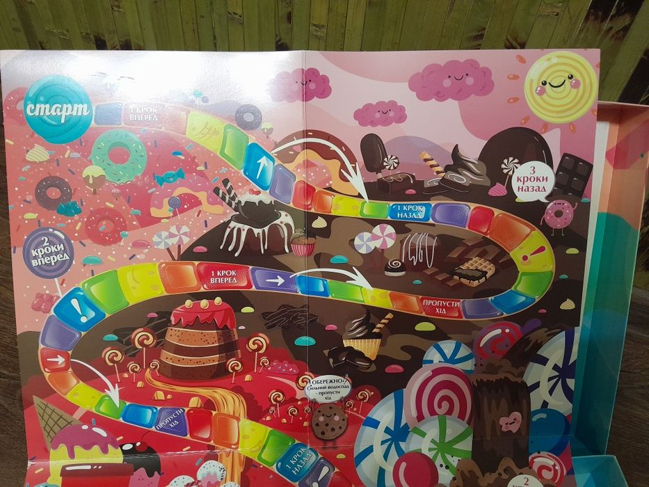 Настільна гра ходилка "Солодкі пригоди"