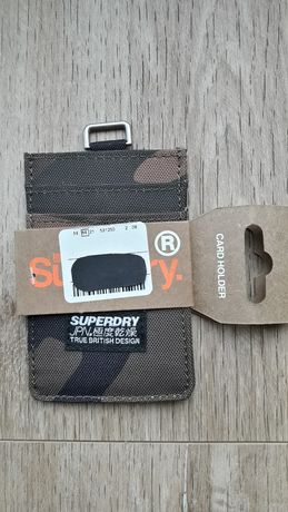 Superdry portfel na karty - card holder 7 x 11 cm, 7 przegródek.