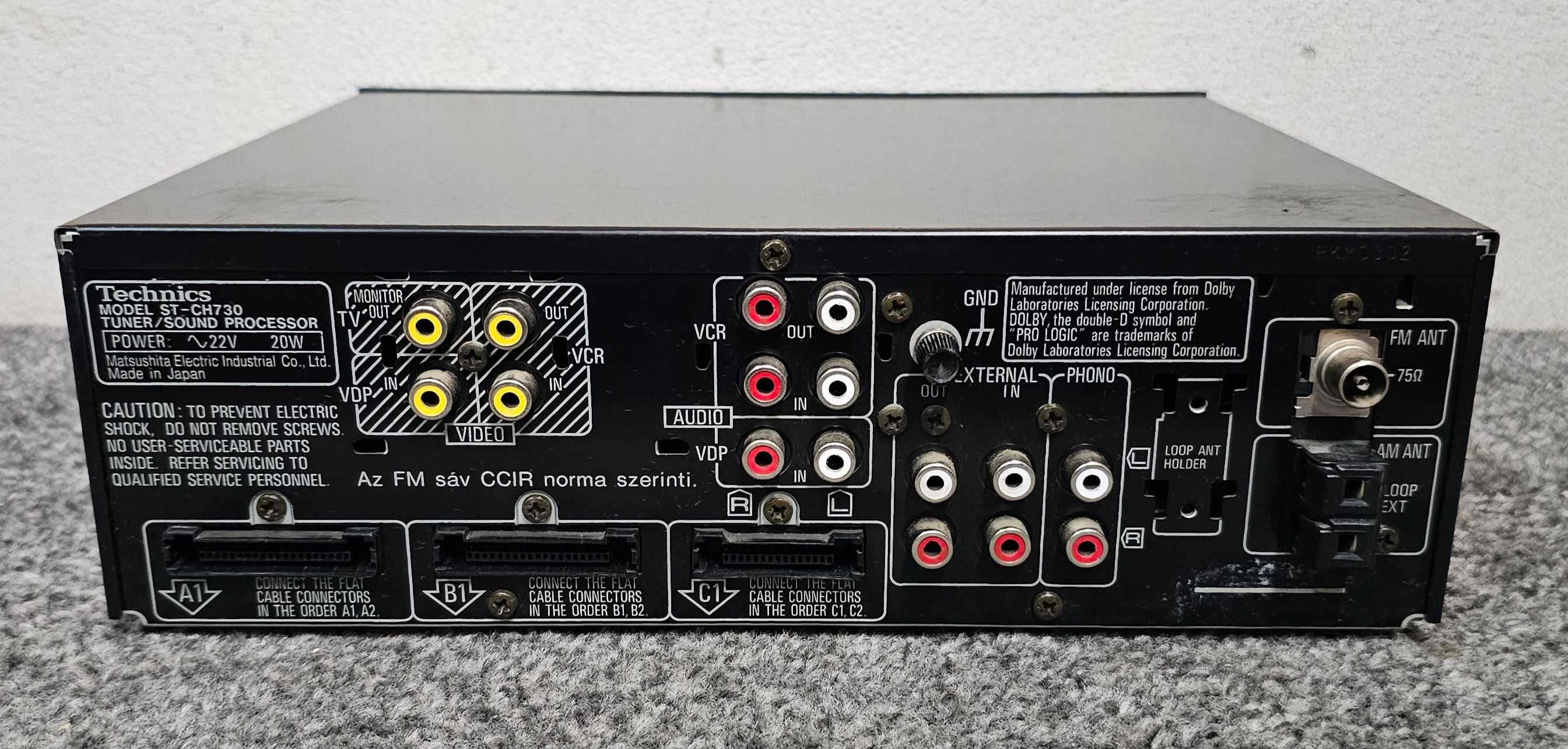 Tuner sound processor TECHNICS ST-CH730 RDS, wysyłka 0 zł