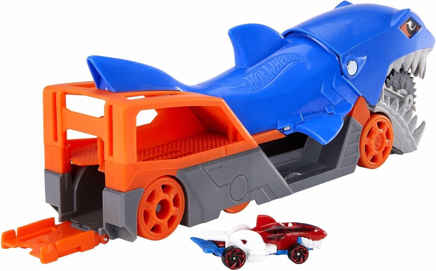 Автовоз Hot wheels Акула транспортер трек