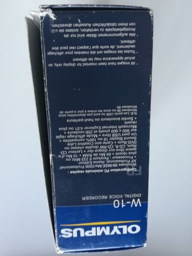 Olympus digital voice recorder W-10 (não funciona)