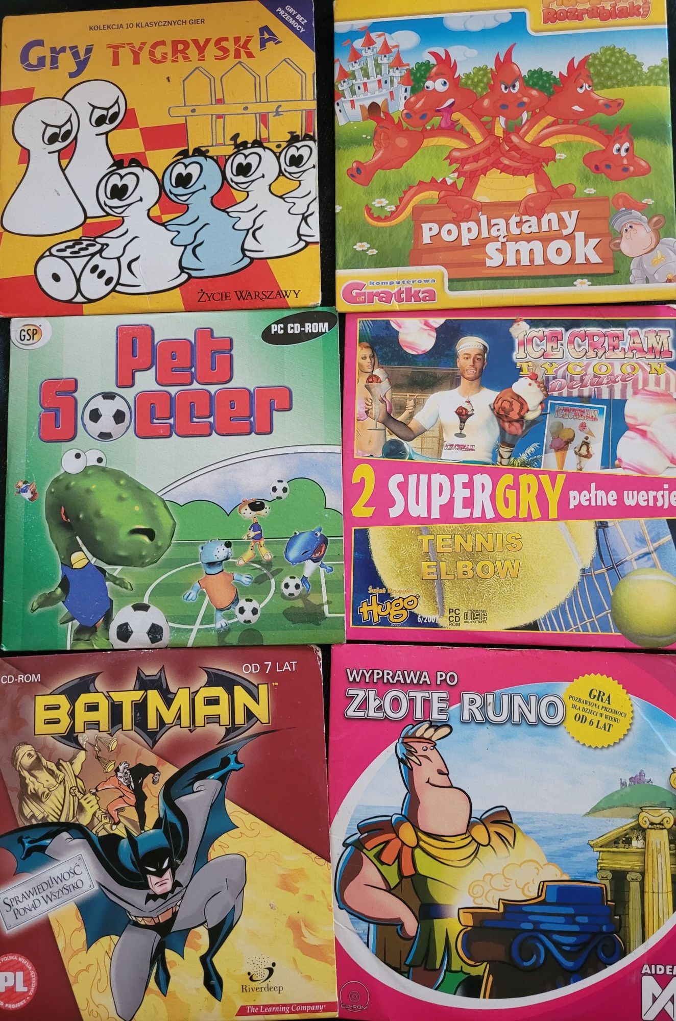 PC CD-ROM x 5 Gry dla dzieci