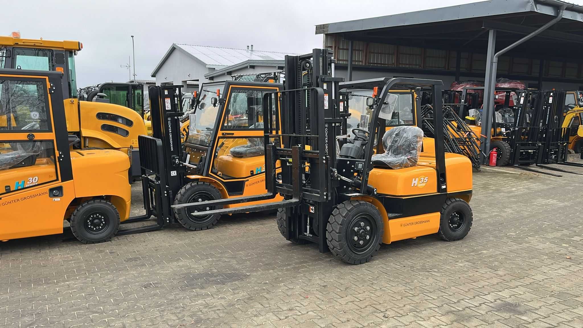 Nowy wózek widłowy Gunter Grossmann  3,5T Duplex 3M.