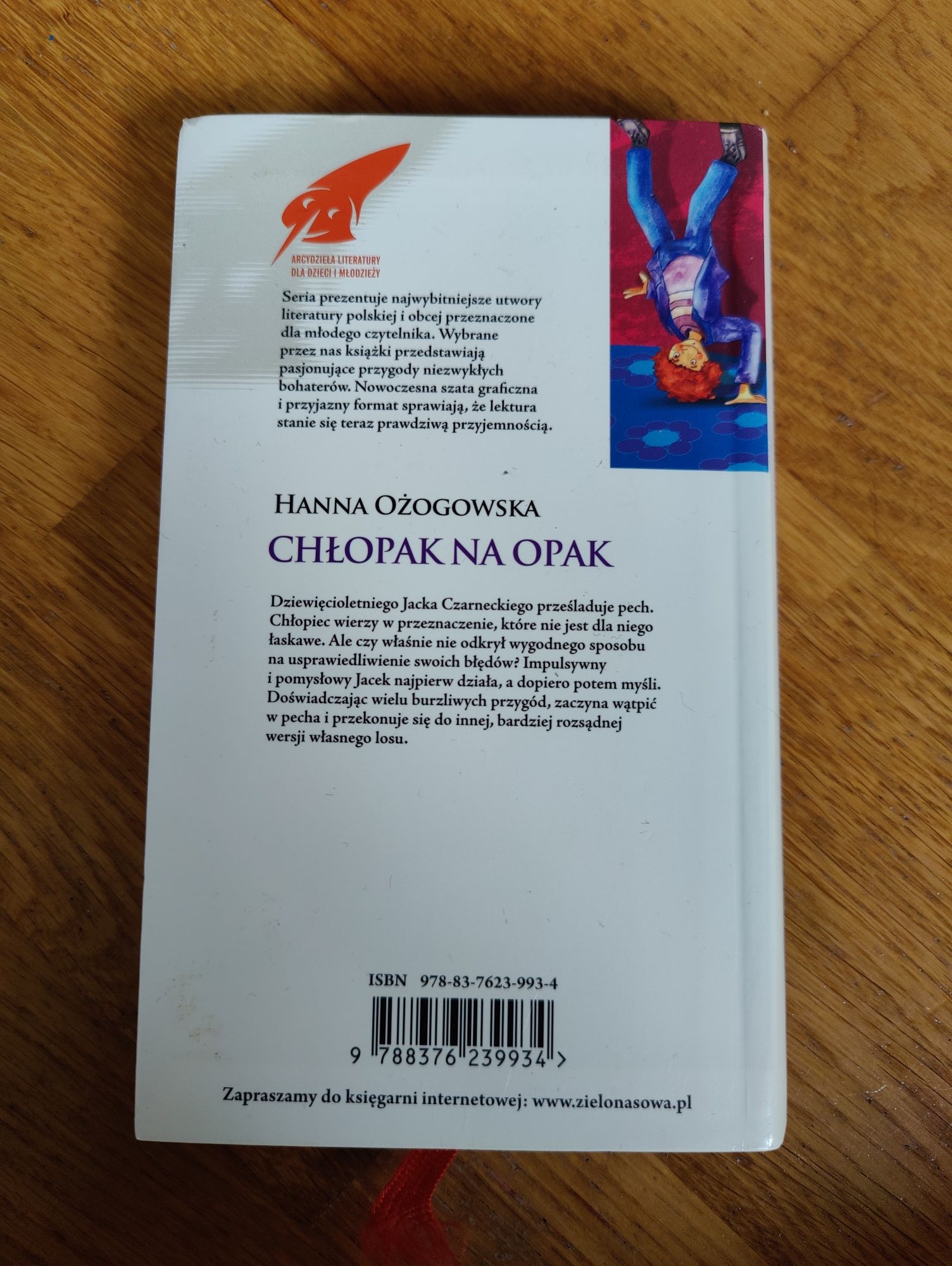 Książka chłopak na opak Hanna ożogowska