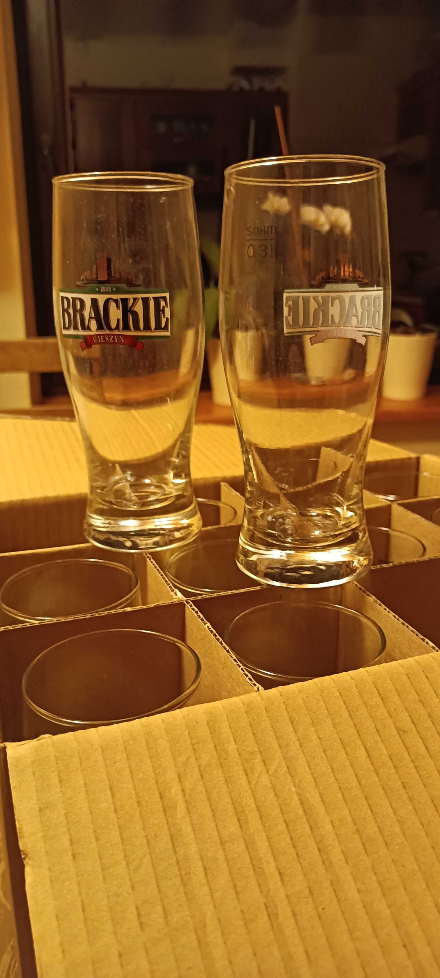Nowe szklanki do piwa Brackie Cieszyn 12 sztuk