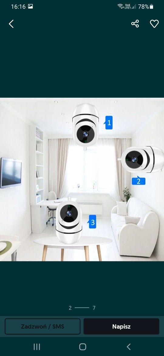Kamera IP z nagrywaniem w podczerwieni i czujnikiem ruchu