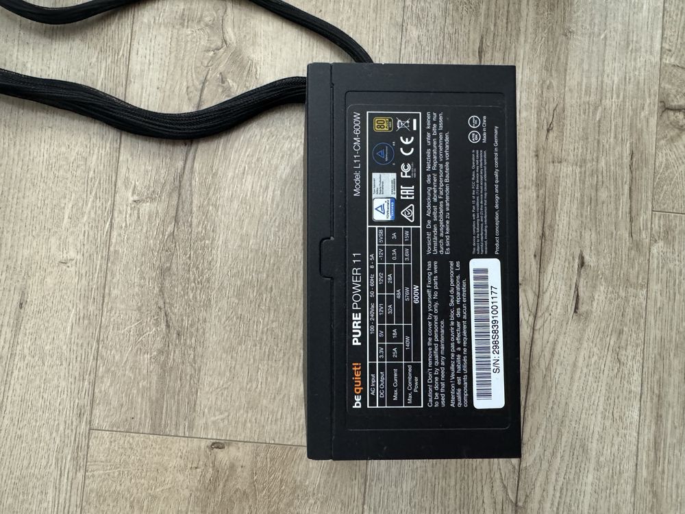 Zasilacz be quiet Pure Power 600w