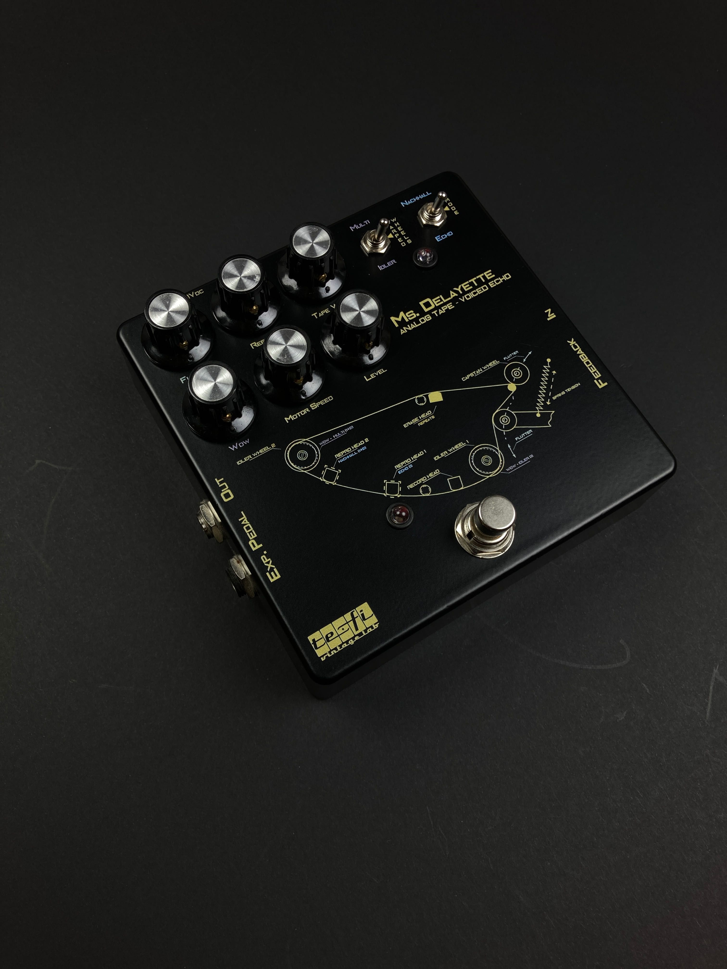 Ms. DELAYETTE Analog tape Echo Reverb Black efekt gitarowy delay IGŁA!