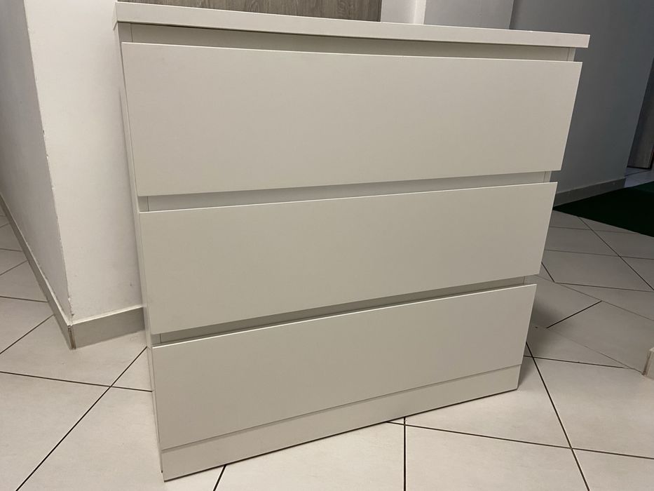 Biała komoda Ikea 3 szuflady