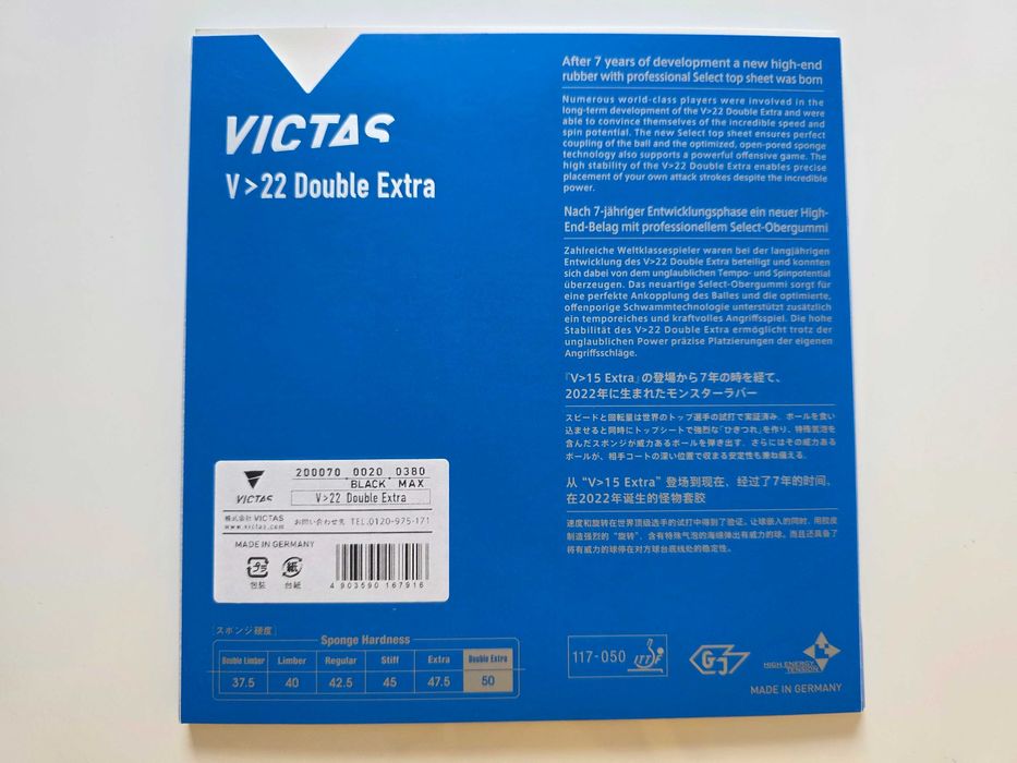 Okładzina Victas V22 double extra czarna