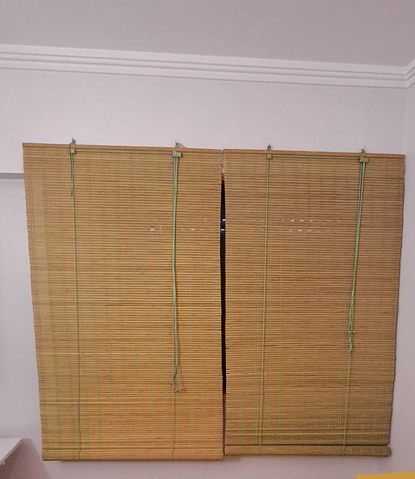 Cortinas de bambu com elevador