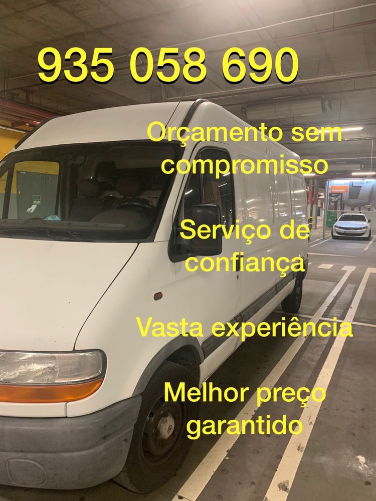 Mudanças/transportes e aluguer de carrinha com condutor