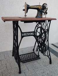 Postument, maszyna SINGER z 1909r antyk, nogi pod konsolę, stolik