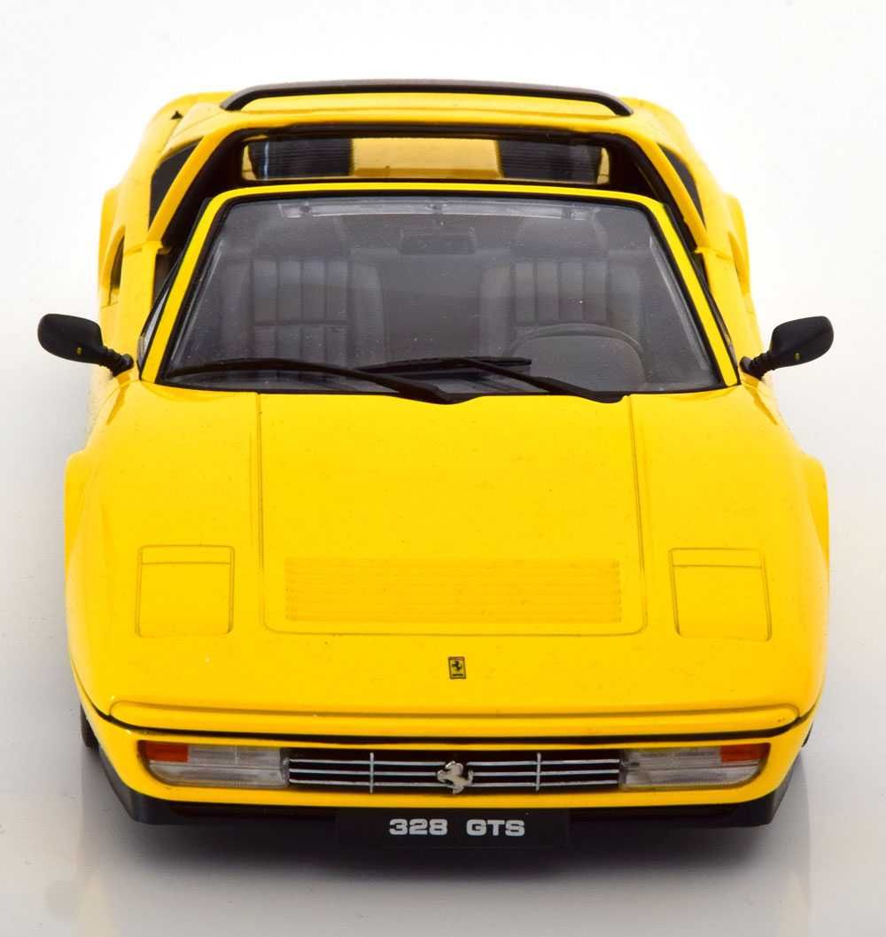 1/18 ferrari 328 gts 1985 (kk scale) amarelo