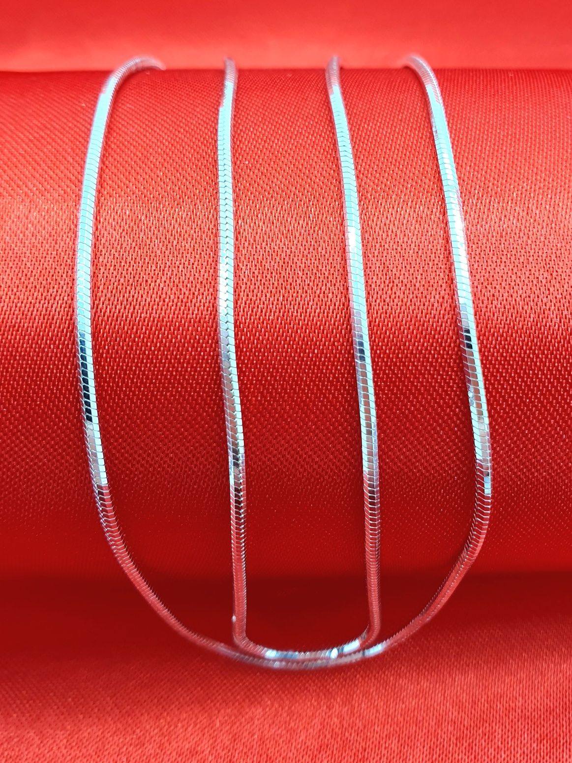 Łańcuszek srebrny pr.925 55cm żyłka/linka