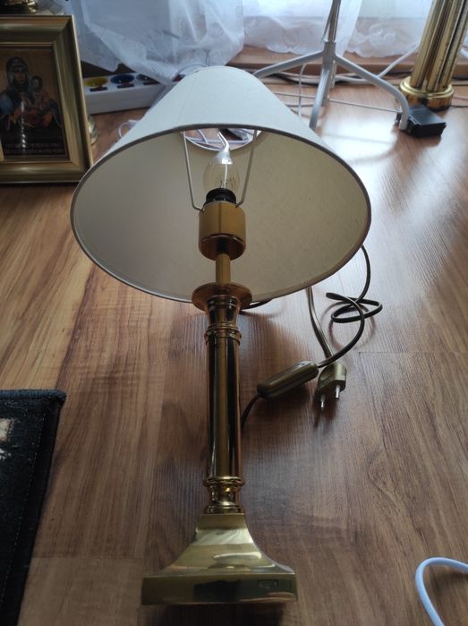 Lampna Miedziana z Włącznikiem działająca wysoka